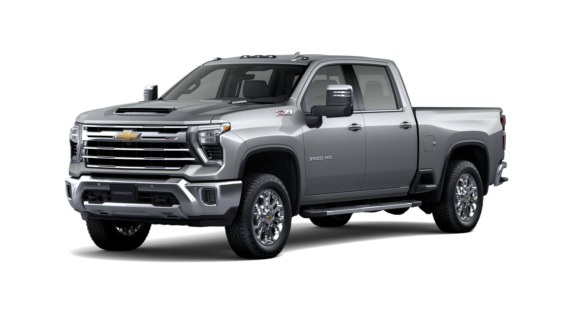 2026 Chevrolet Silverado 3500 HD LTZ in Sterling Gray Metallic — front three-quarter view